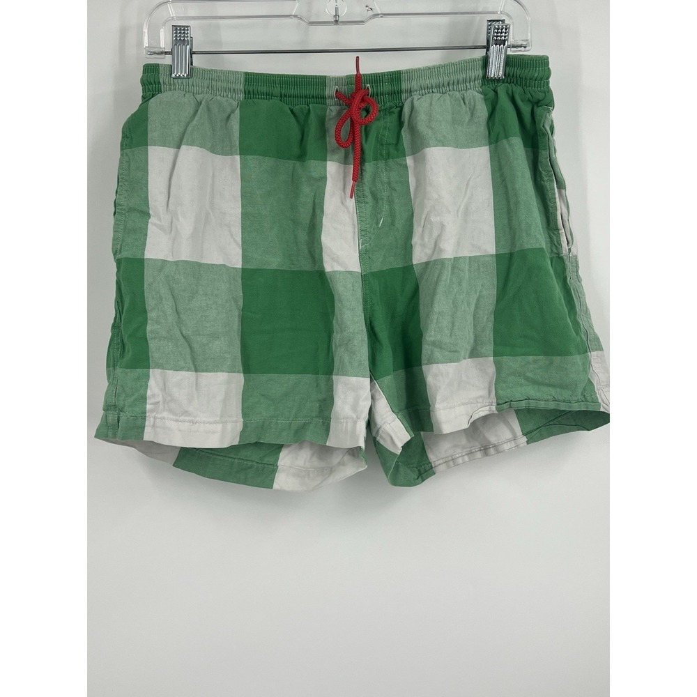 Chubbies Cotton Cloth 4" Shorts Pockets Plaid Unisex Size Medium Lounge